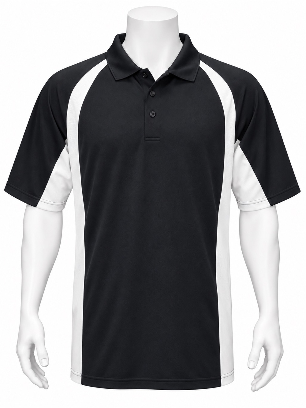 Under Armour HeatGear Black White Logo Men's Short Sleeve Golf Polo Shirt XXL
